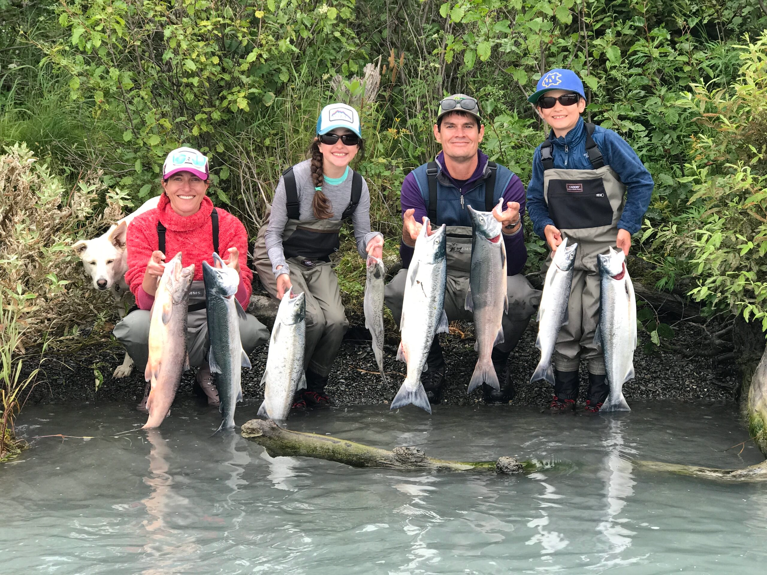 Family with sockeye limits